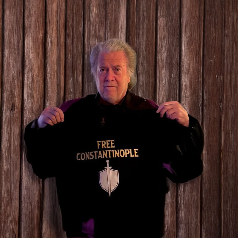 Steve Bannon's Free Constantinople T-shirt